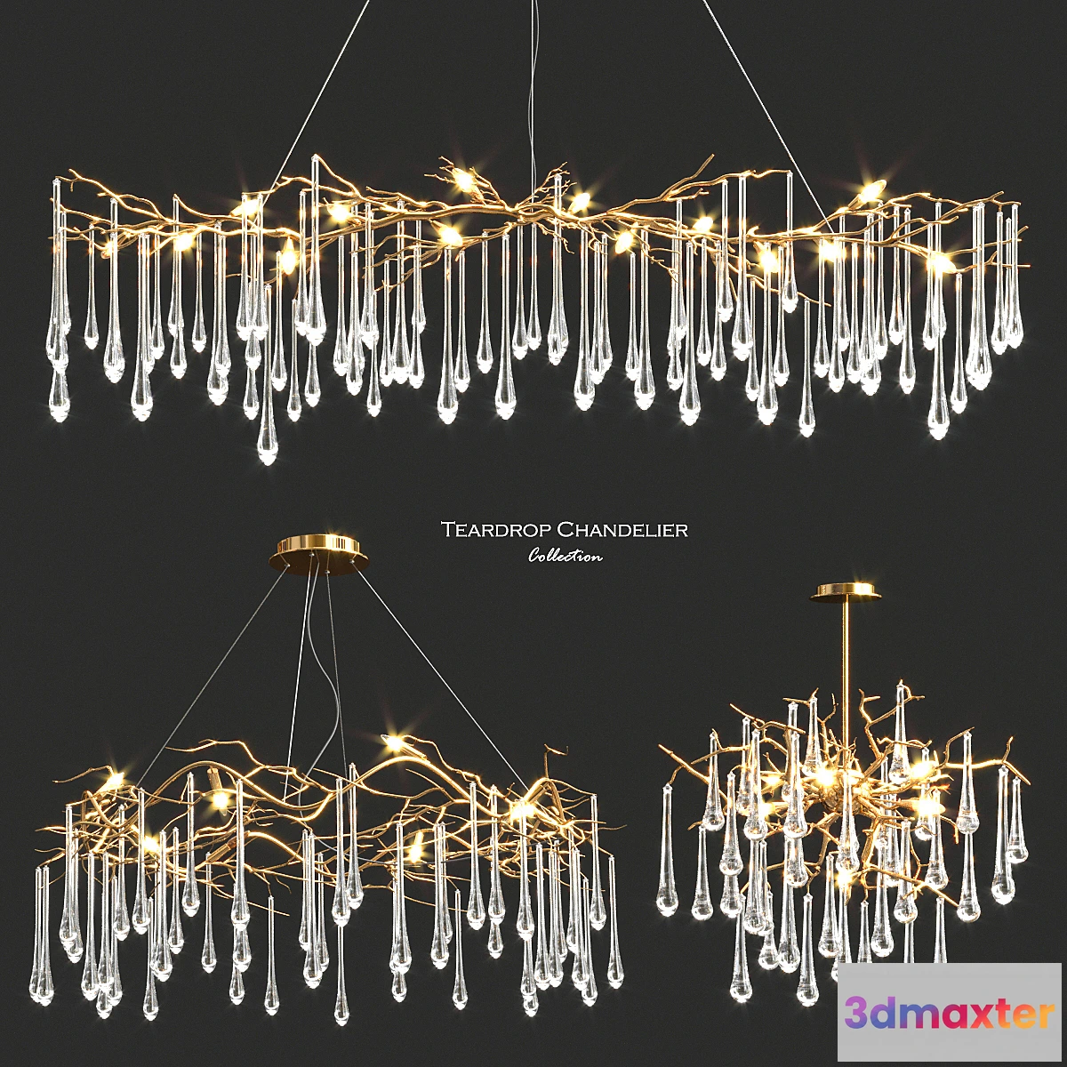 885774 - John-Richard Teardrop Chandelier Collection - No.4