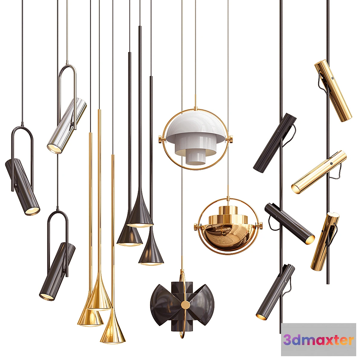 885818 - Four Hanging Lights_44 Minimalist - No.4