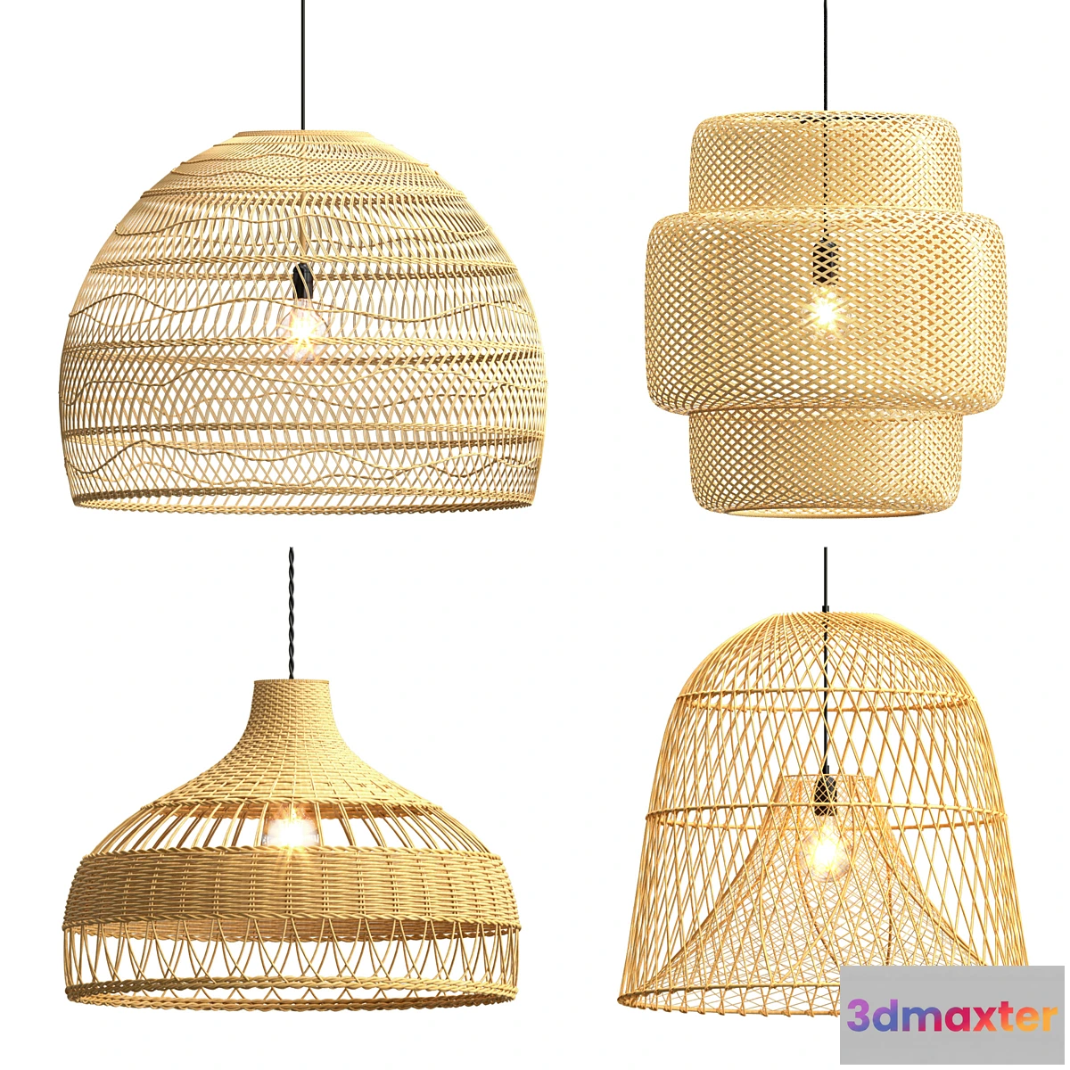 885964 - Collection rattan pendant lights - No.4
