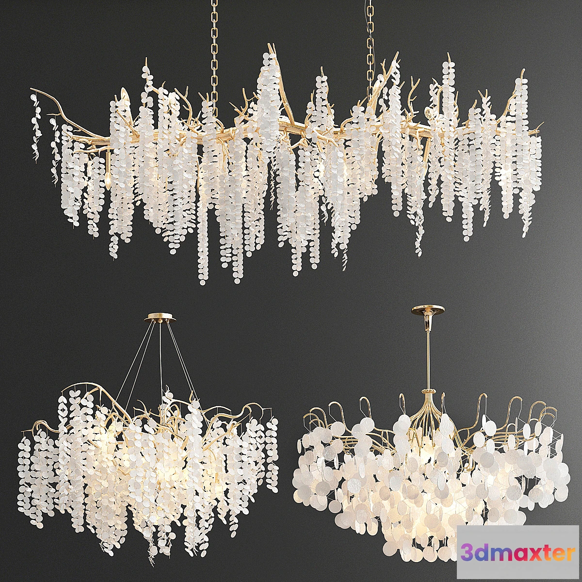 886048 - Shiro-Noda Coin Fairytree Chandelier - 3 type - No.4