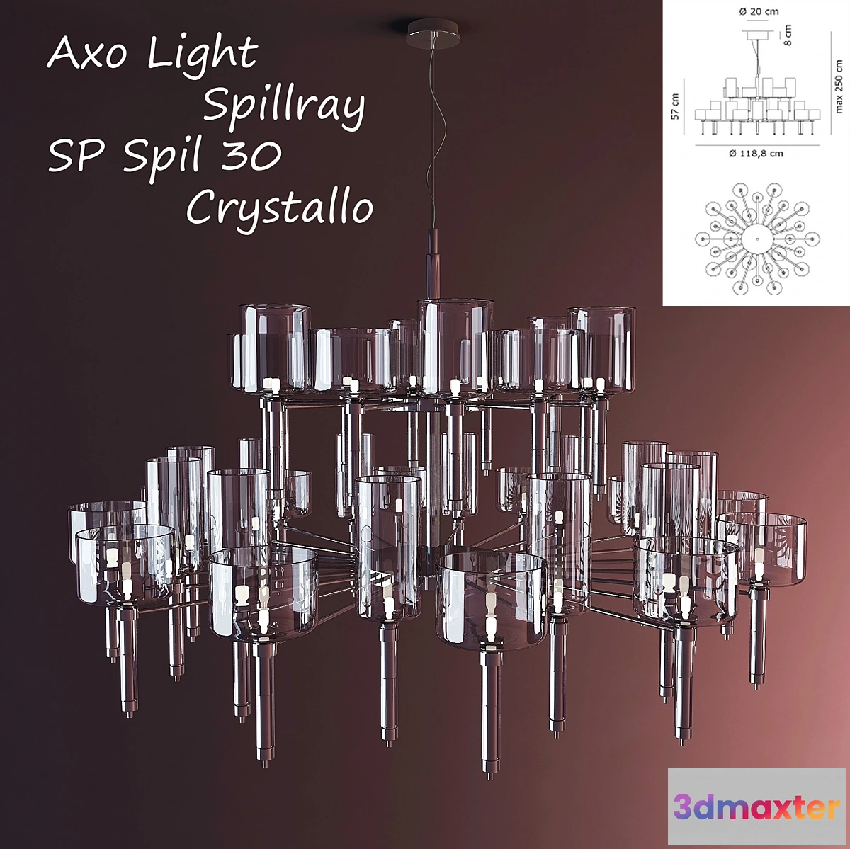 887148 - Axo Light Spillray SP 30 Crystallo Spil - No.4