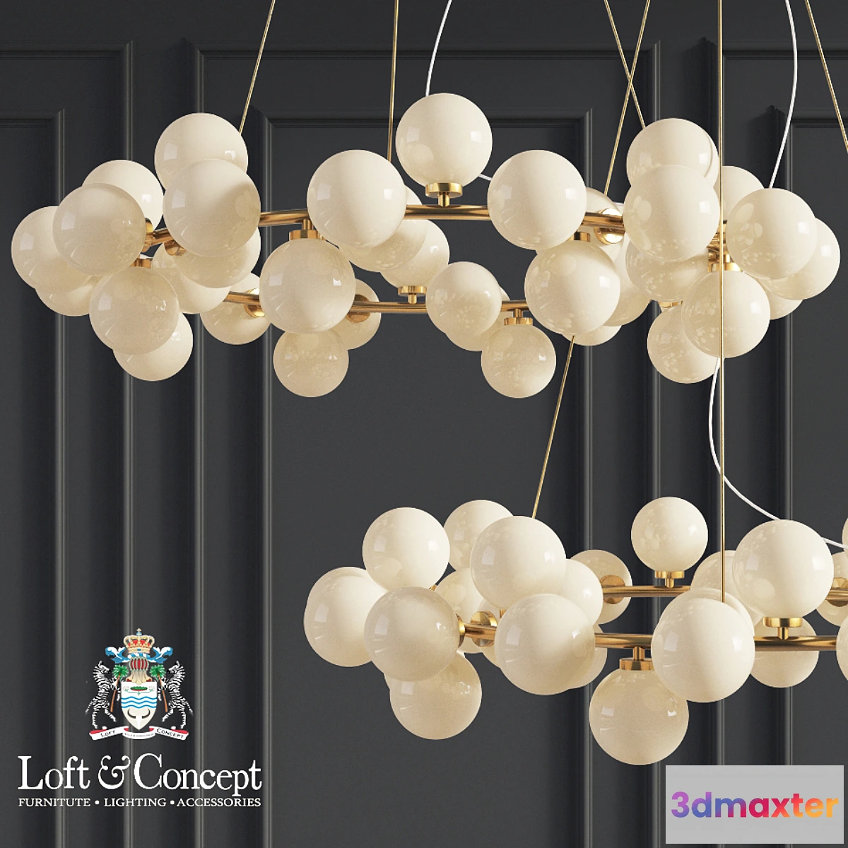 887378 - Chandelier Inflora 45 plafonds by Atelier Aret - No.3