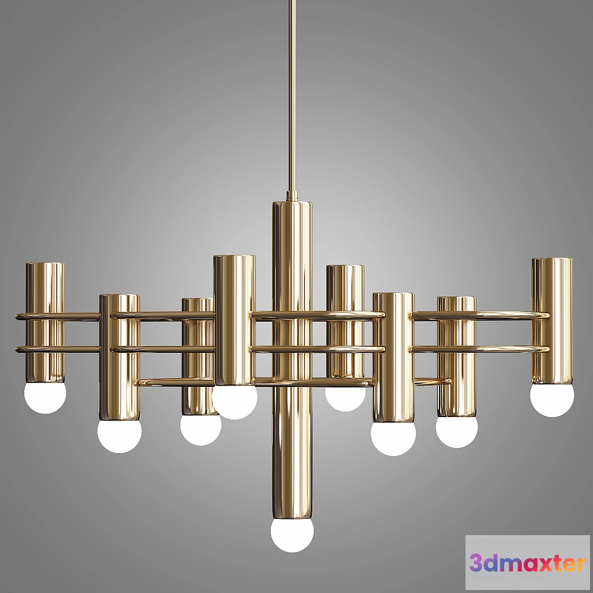 887482 - Brass indinana chandelier - No.3