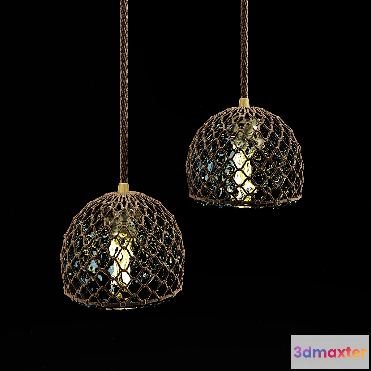 887512 - Blue ball glass light - No.3