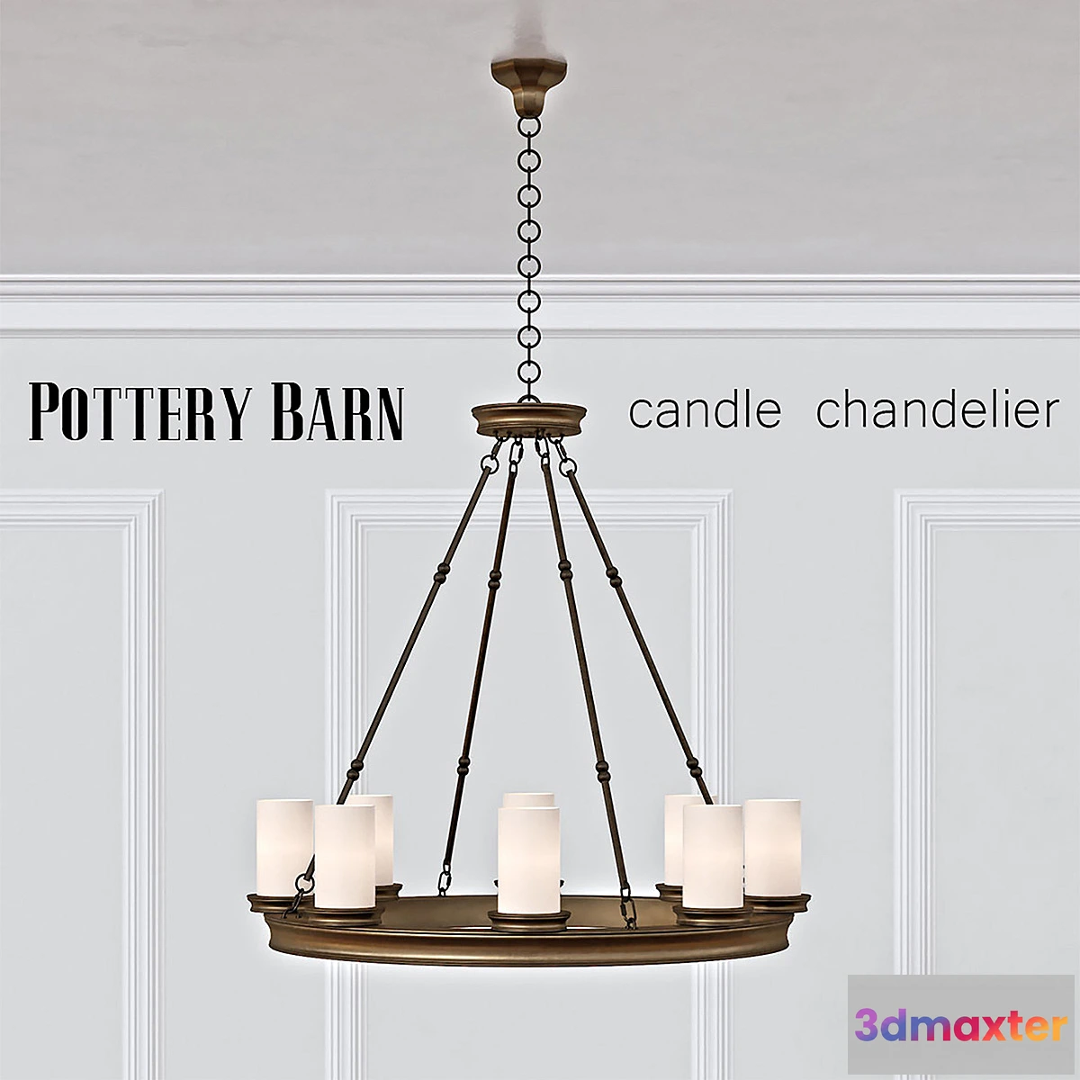 887662 - Pottery Barn Veranda Round Chandelier - No.2