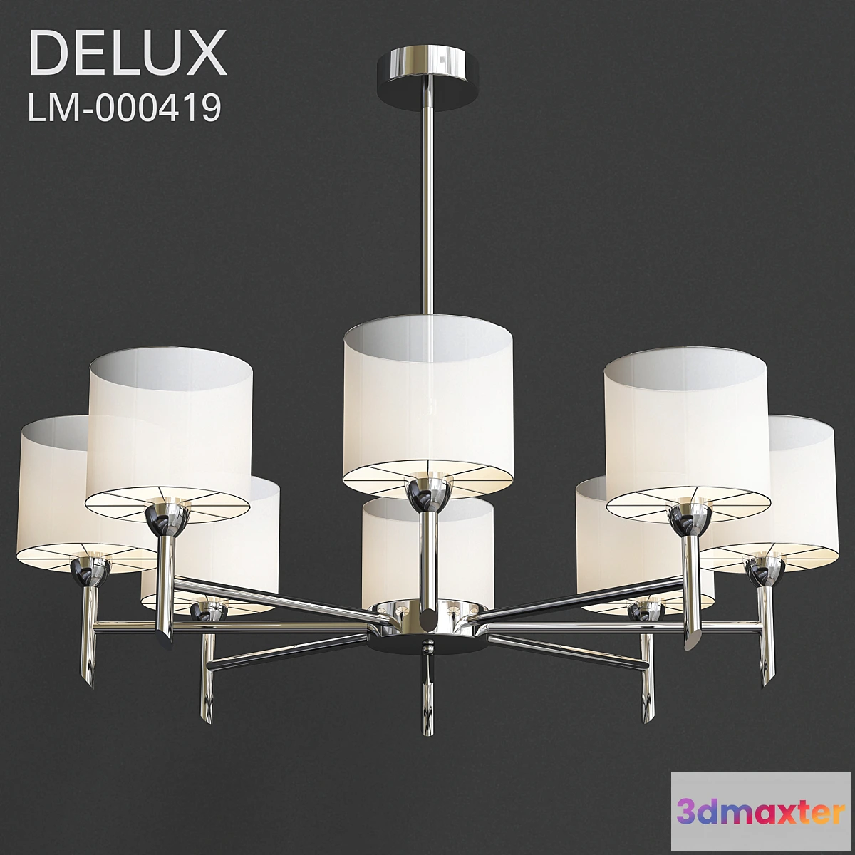 887862 - Hanging Chandelier with shades Delux - No.2