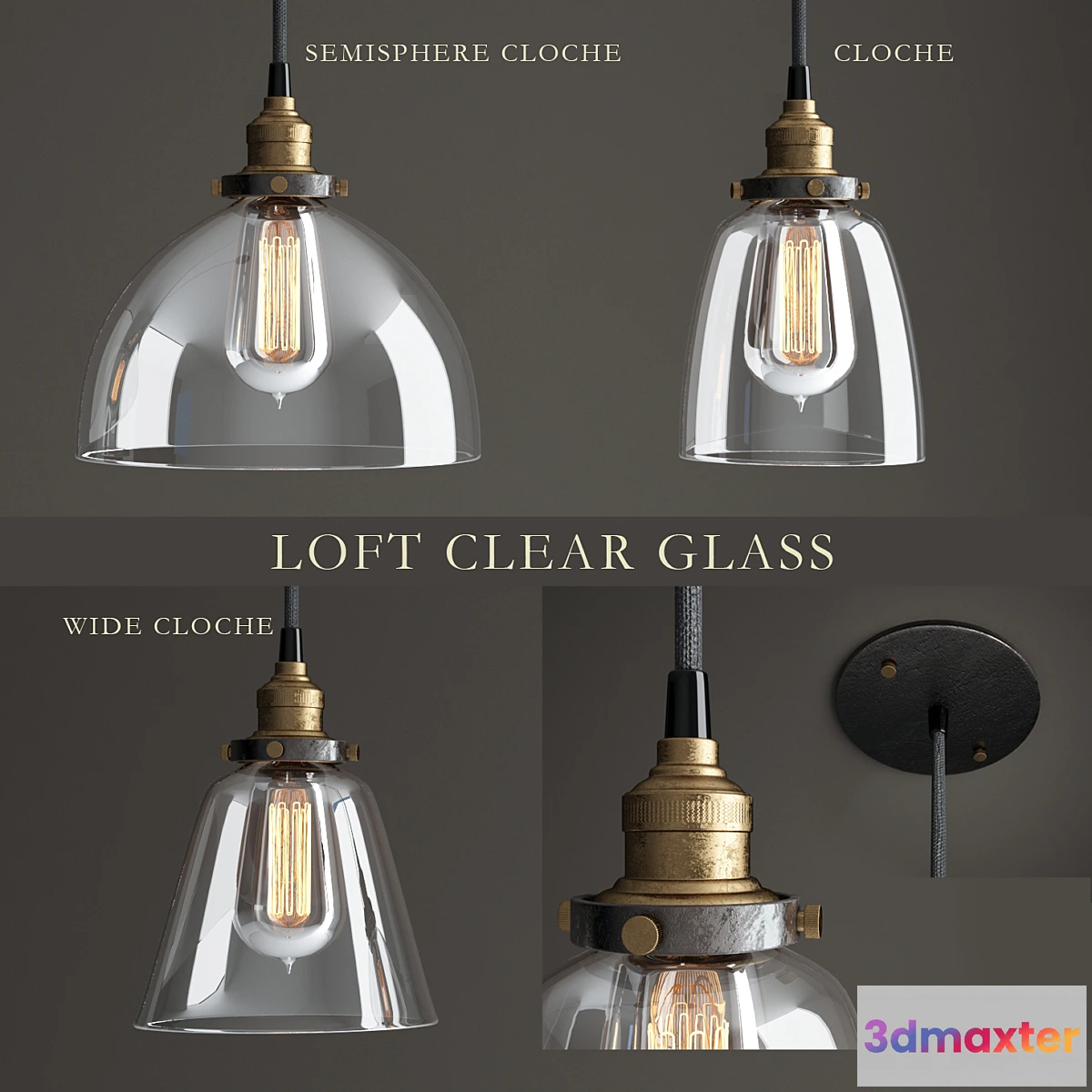 888150 - Lamps series “Loft Clear Glass” - No.2
