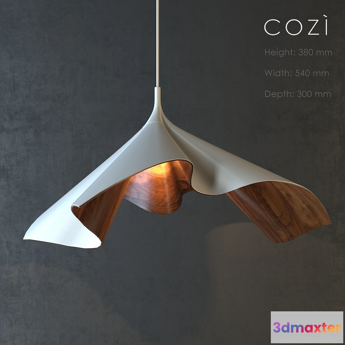 888214 - COZI Bloom Light Pendant white