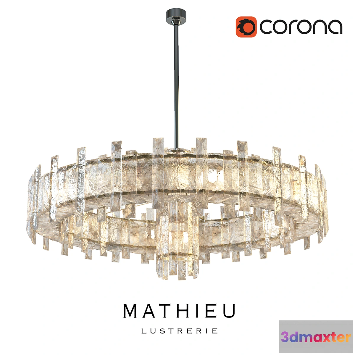 888240 - Regis Mathieu Lustrerie Saturne chandelier - No.2