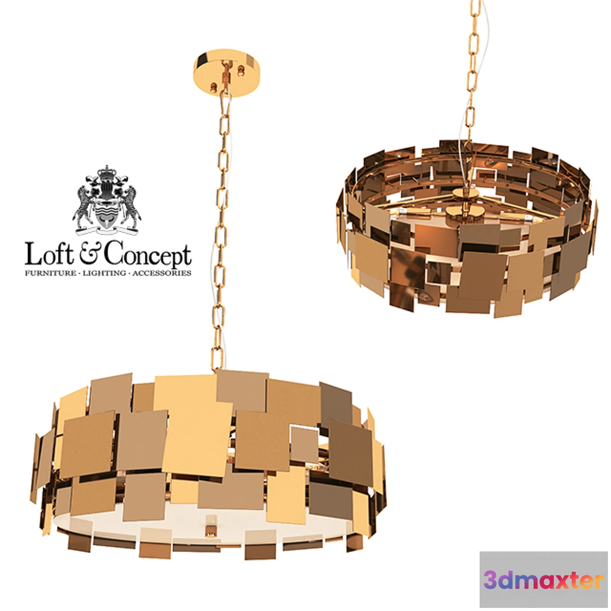 888244 - CHANDELIER GOLD PLATE CHANDELIER 4