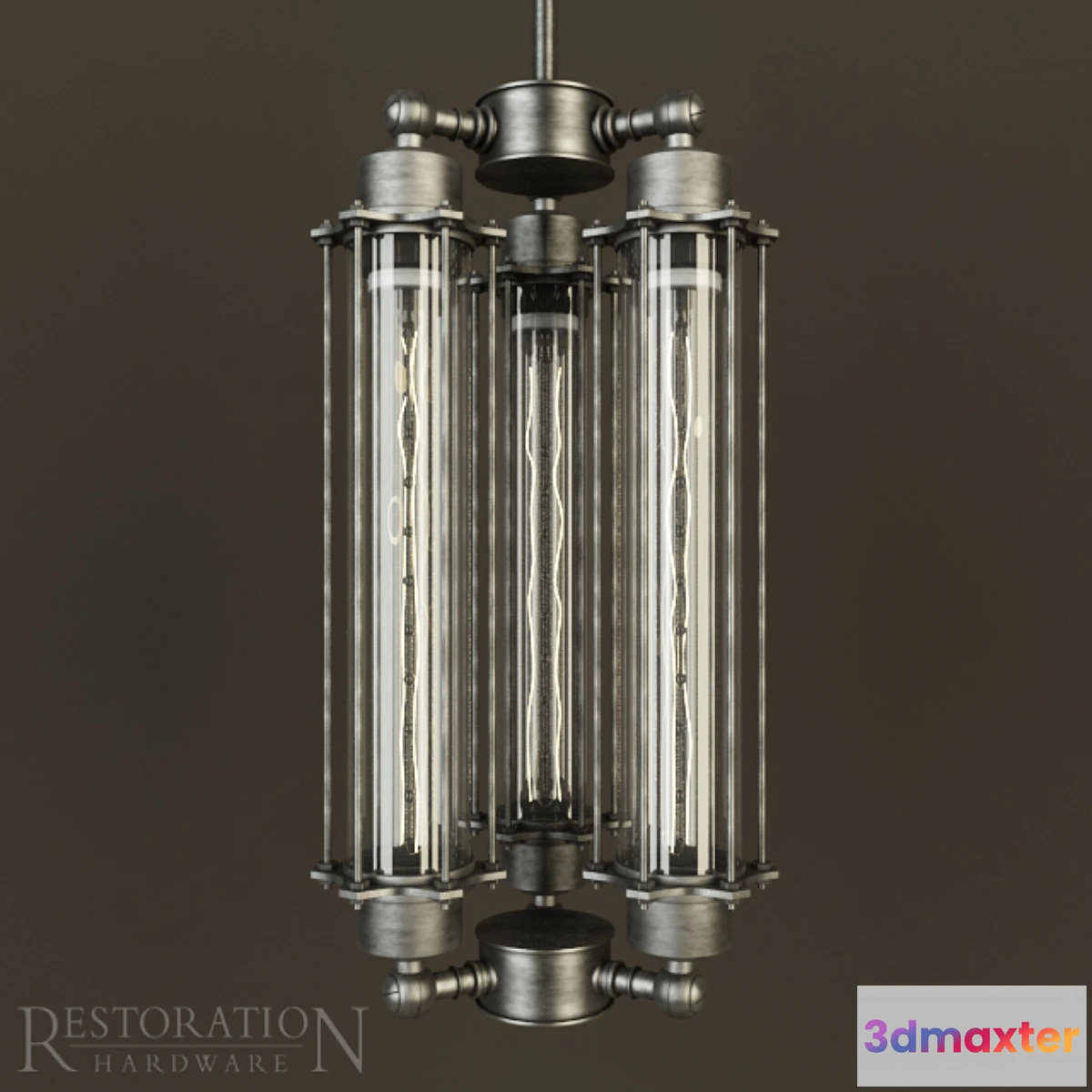 888276 - RT GRAND EDISON GLASS 3-BULB PENDANT