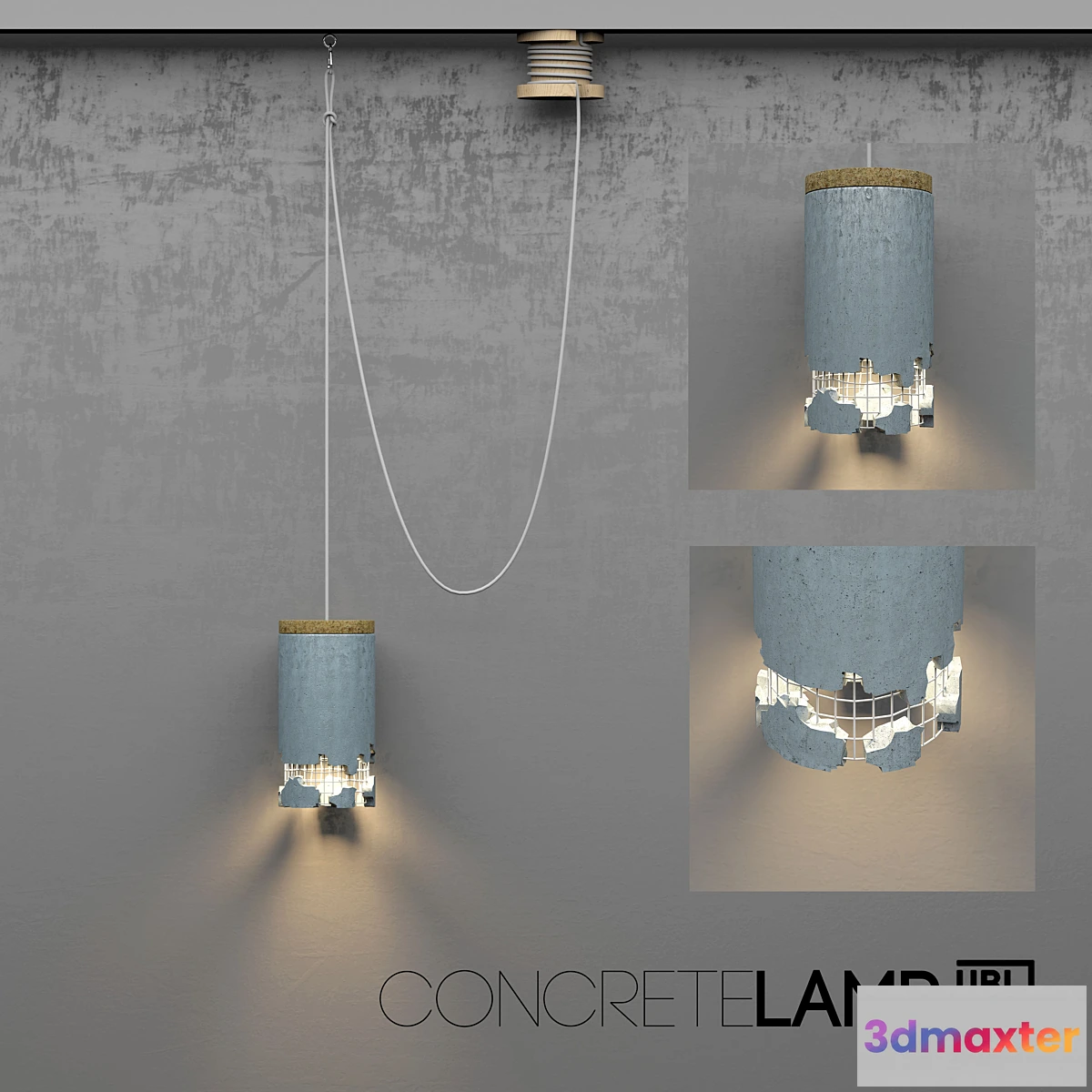 888326 - Concrete Lamp