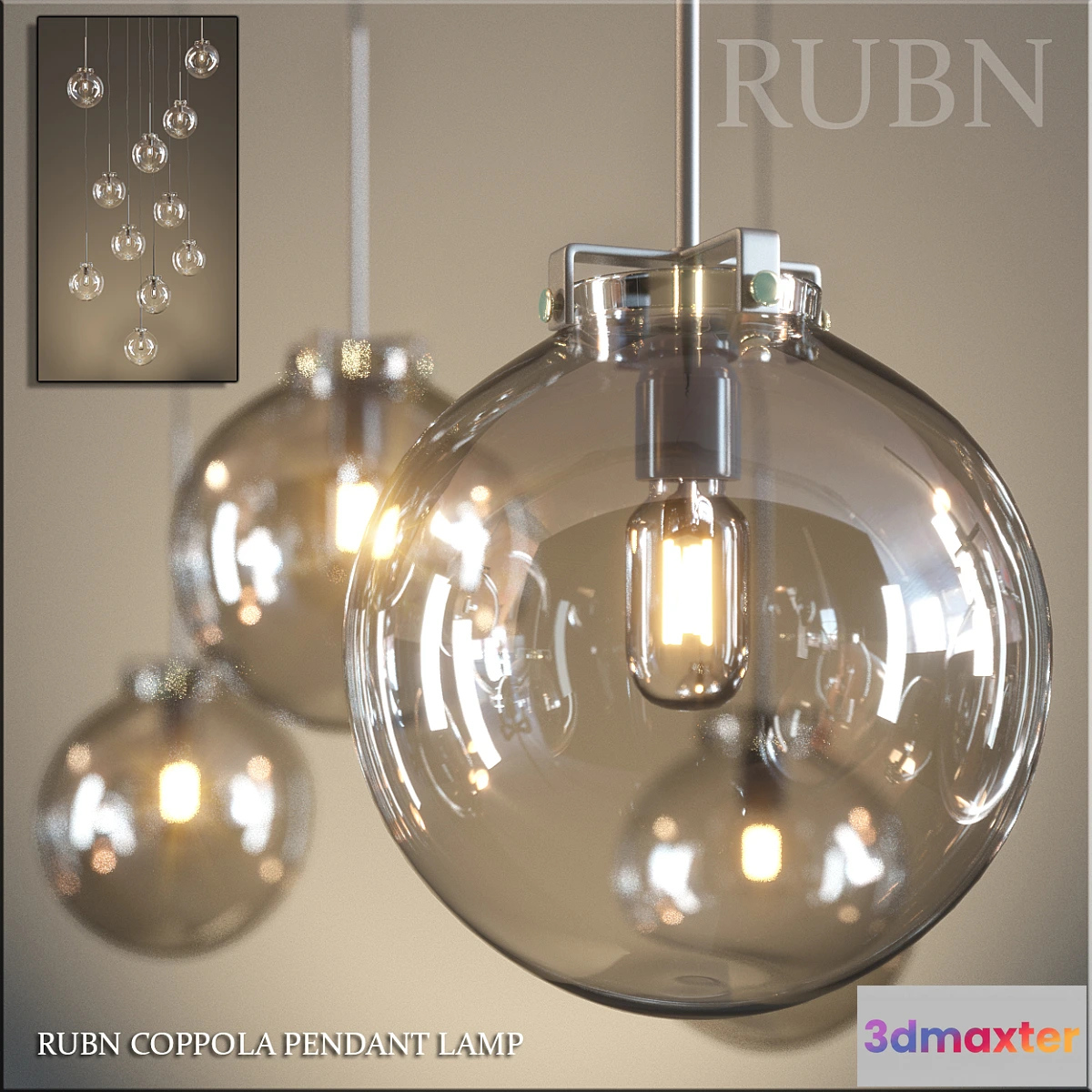 901650 - RUBN COPPOLA PENDANT LAMP - No.3