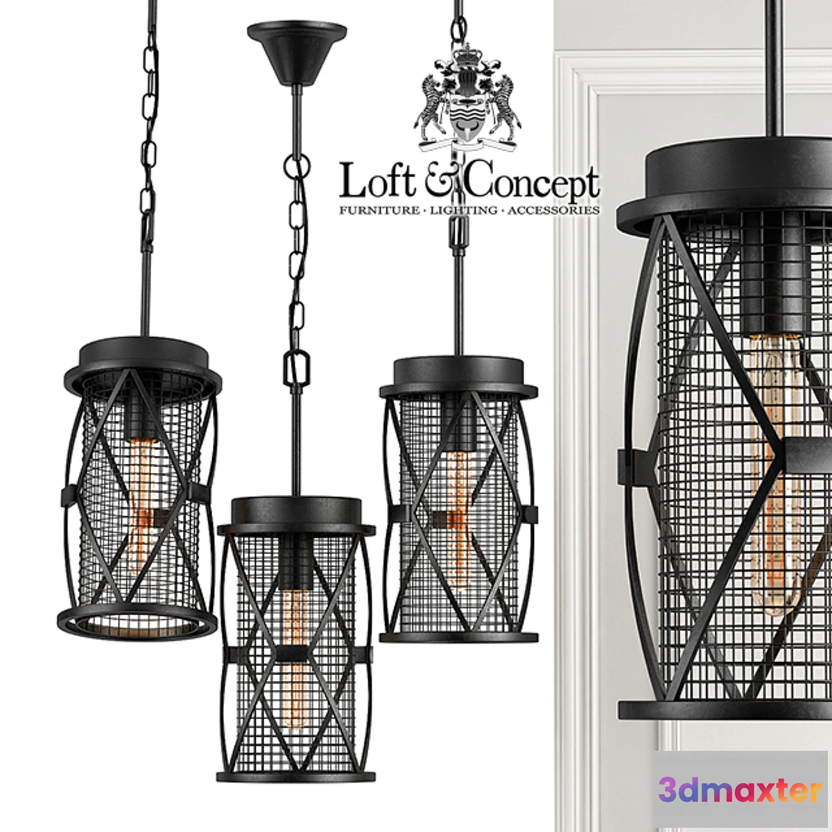 901658 - Suspension Mosquitoes Caster Pendant - No.3