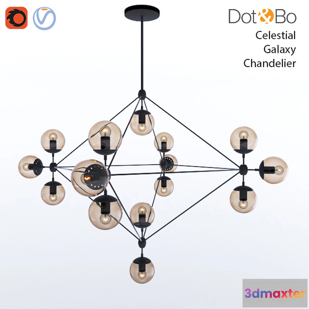 901706 - Dot & Bo Celestial Galaxy Chandelier - No.3