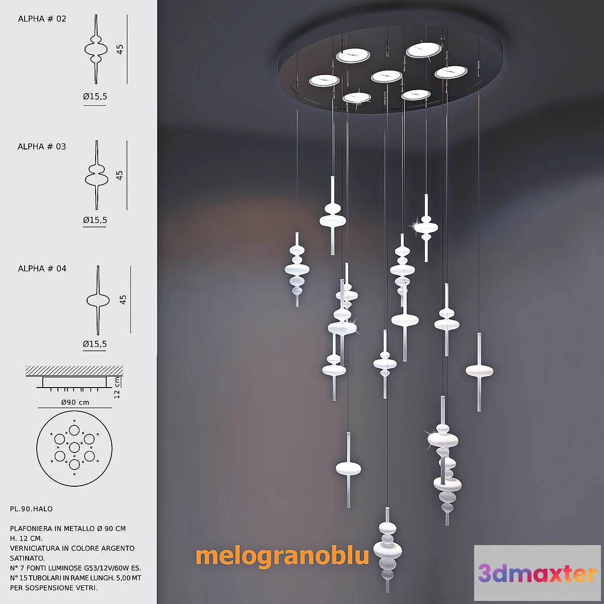 901714 - Melogranoblu Lamp ALPHA - No.2