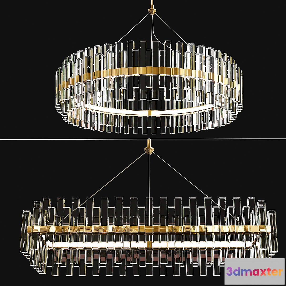 901920 - Phoebe Round LED Crystal Chandelier Collection - No.5