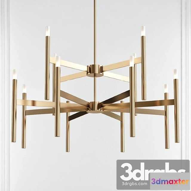 984294 - 24 - light sputnik modern linear led chandelier
