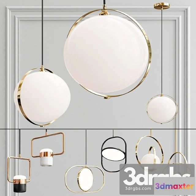 984398 - A collection of pendant lights.