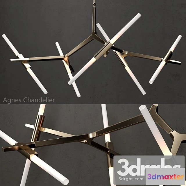984450 - Agnes Chandelier 10 Lights Gold