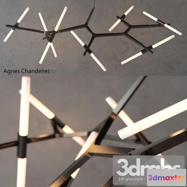 984456 - Agnes Chandelier Roll  Lamp  Hill