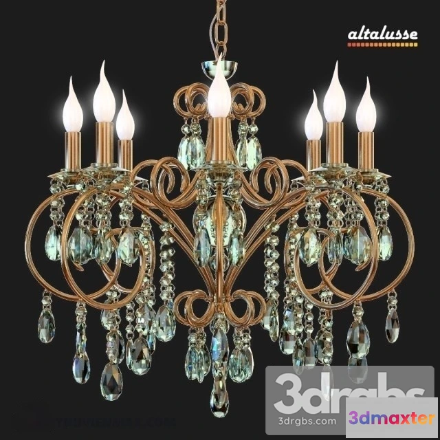 984532 - Altalusse Amber Crystal Chandelier 2