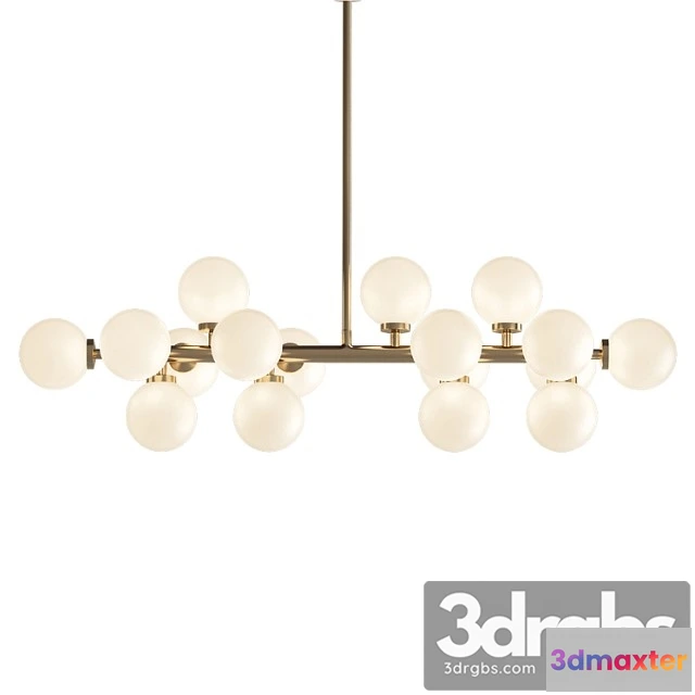 984756 - Arya 16-light satin gold chandelier