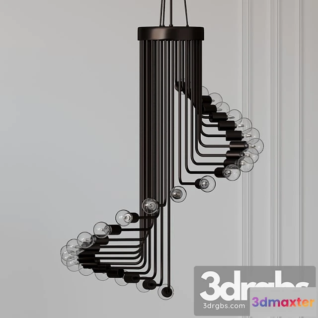 984798 - Ava - modern nordic spiral chandelier