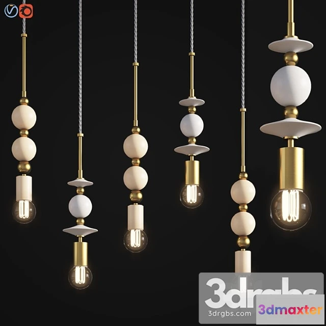 984918 - Beaded Pendant Lamp Spheres