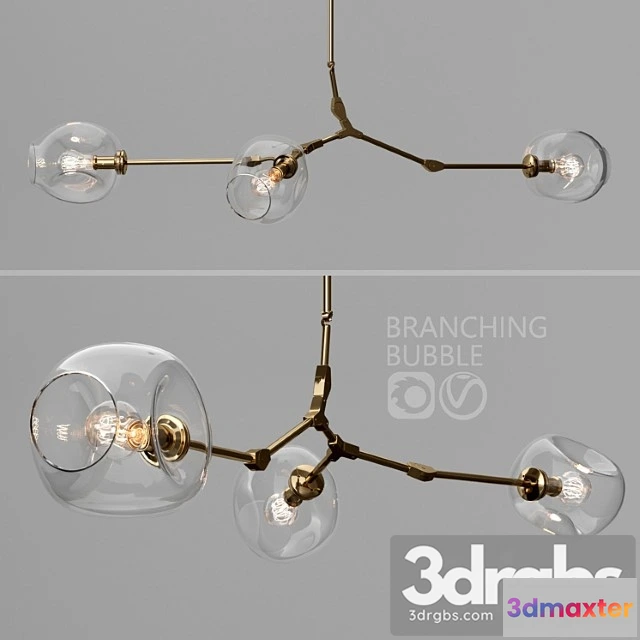 985100 - Branching Bubble 3 Lamps 10