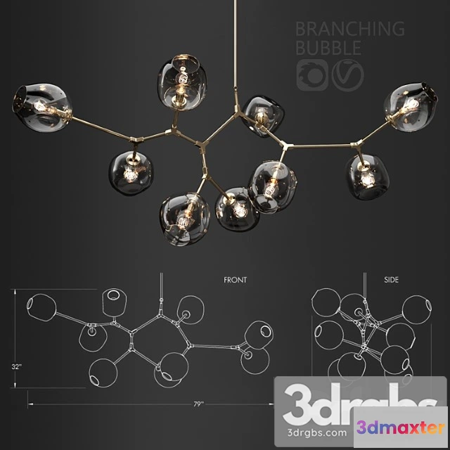 985110 - Branching Bubble 9 Lamps 8