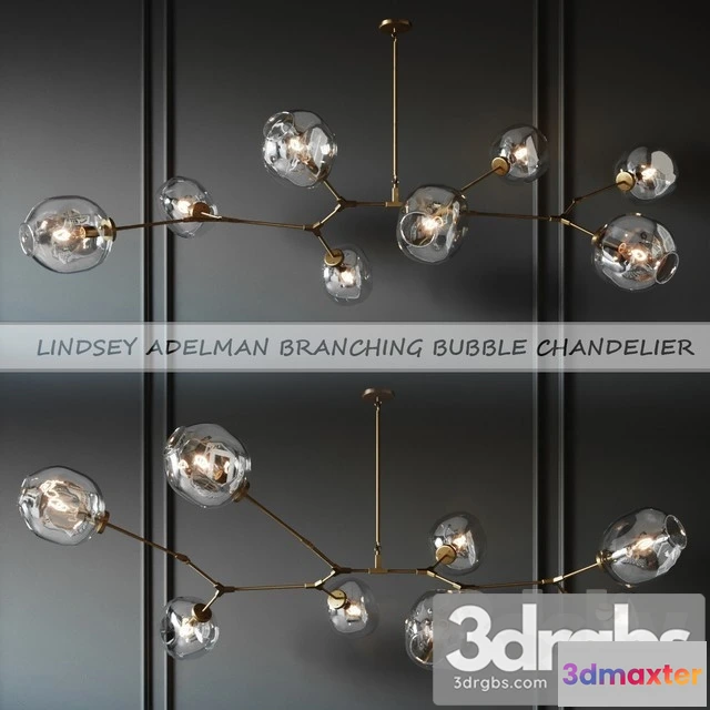 985128 - Branching Table Bubble 8 Lamps Gold