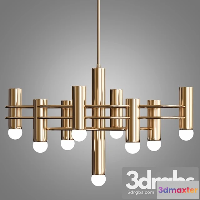 985150 - Brass Indinana Chandelier