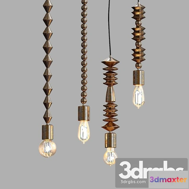 985168 - Bright Beads Wooden Lamps by Marz Designs
