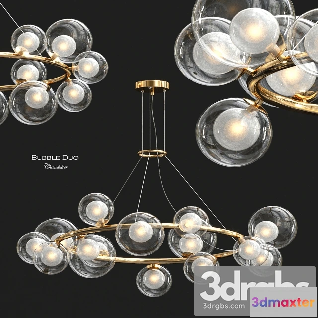 985214 - Bubble Duo Chandelier by Freya