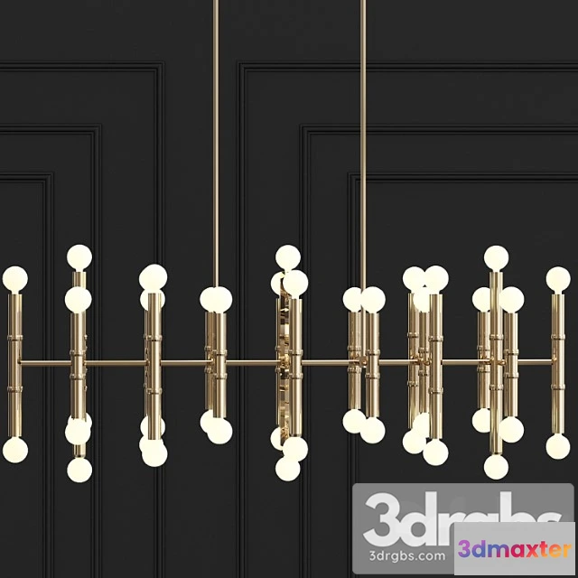 985258 - Cairo eight-arm contemporary meurice rectangular chandelier