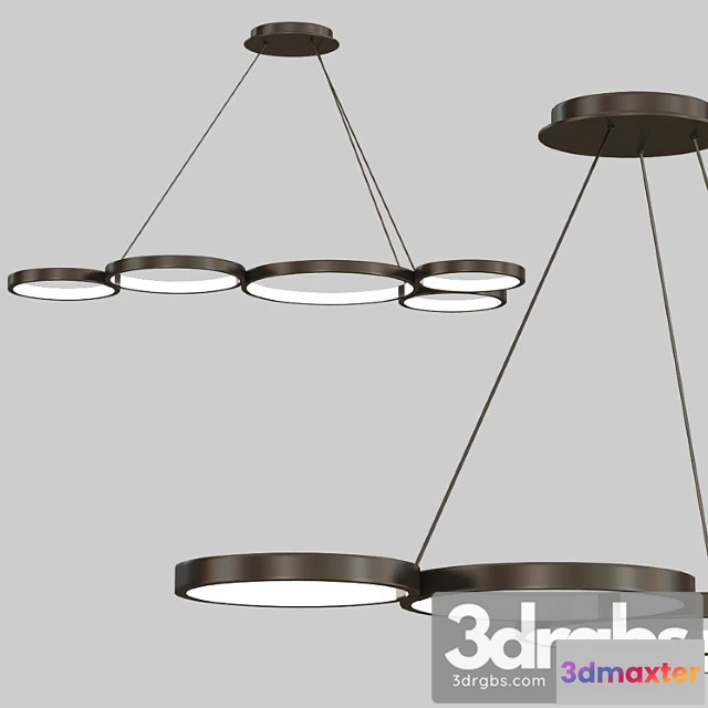 985310 - Capella led chandelier silver