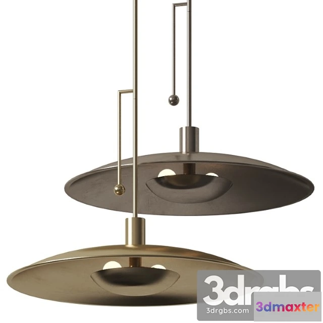 985390 - Cb2 Alavanca Brass Pendant Light