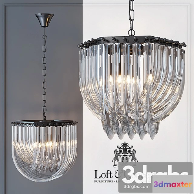 985644 - Chandelier Frozen Glass Chandelier 33