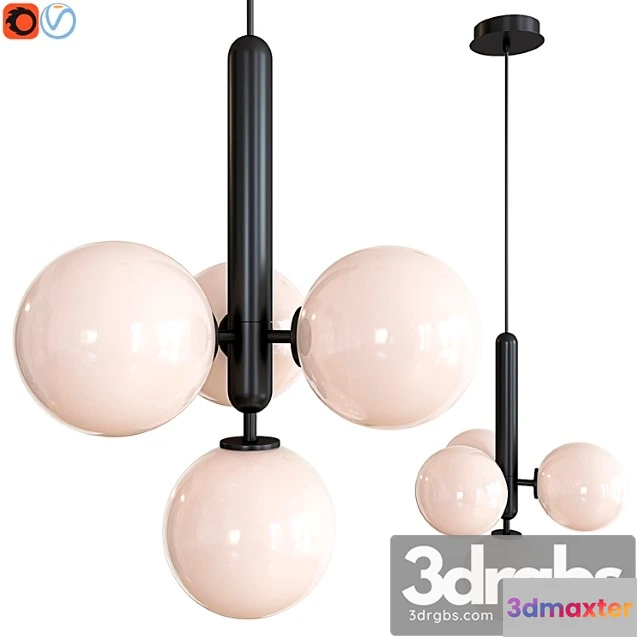 985910 - Chandelier miira 4 pendant opal