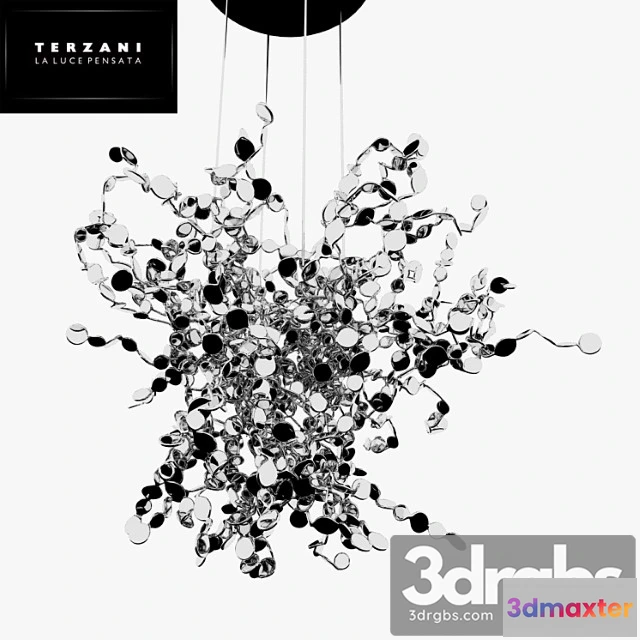 986032 - Chandelier Terzani Argent