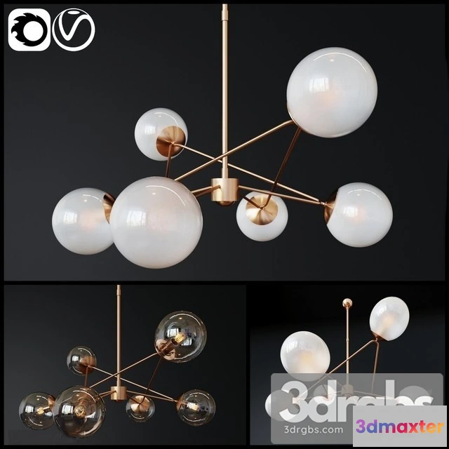 986038 - Chandelier Turenne Large Dynamic Chandelier 2