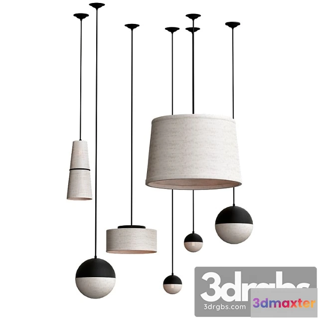 986218 - Cloth Pendant Lamps 1