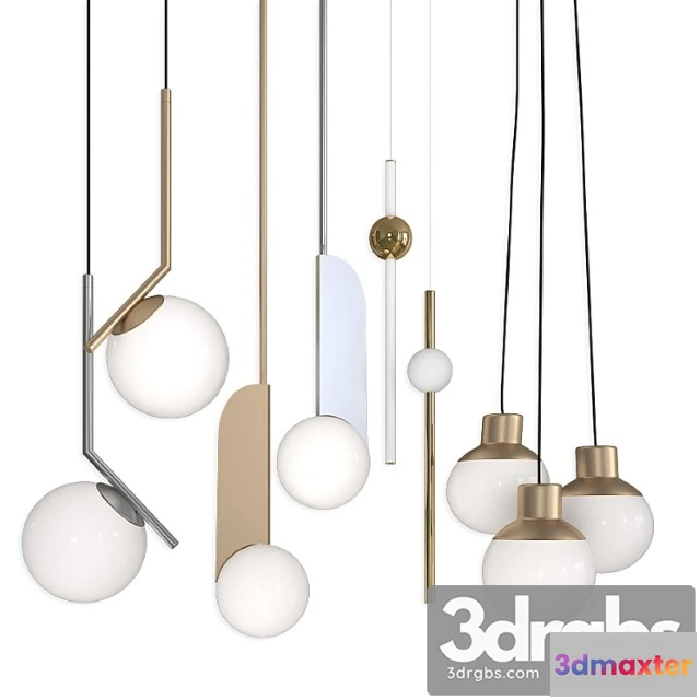 986276 - Collection pendants set 15 lampatron neo - b Lux c ball - mass light