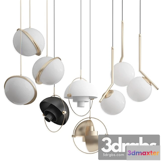 986282 - Collection pendants set lee broom gubi b.lux