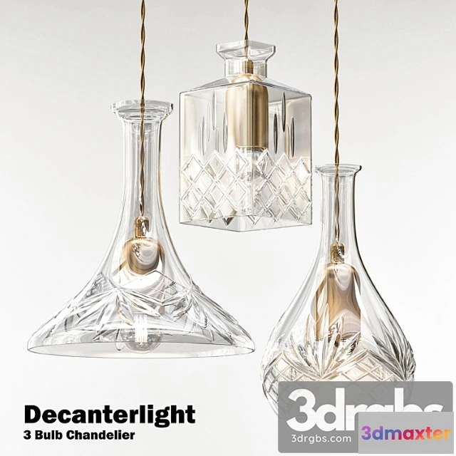 986564 - Decanterlight 3 Bulb Chandelier