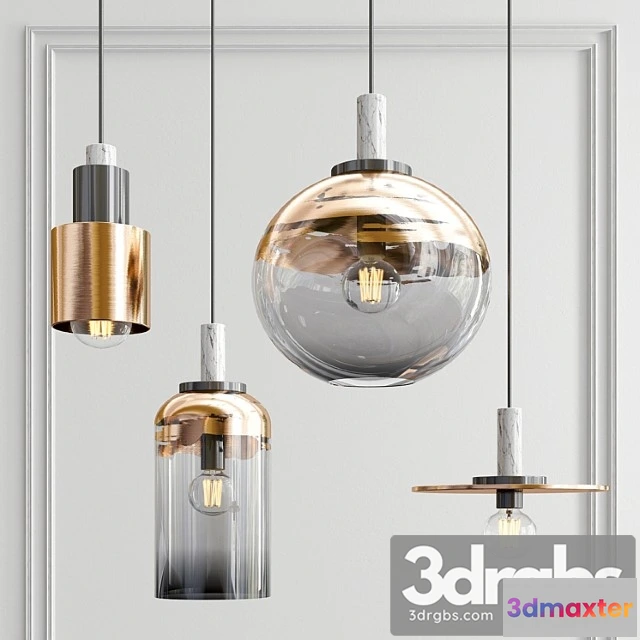 986572 - Decorative Paint Brushed Pendant