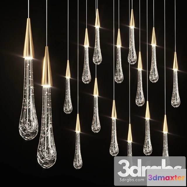 986700 - Drop shaped pendant lamp fial light