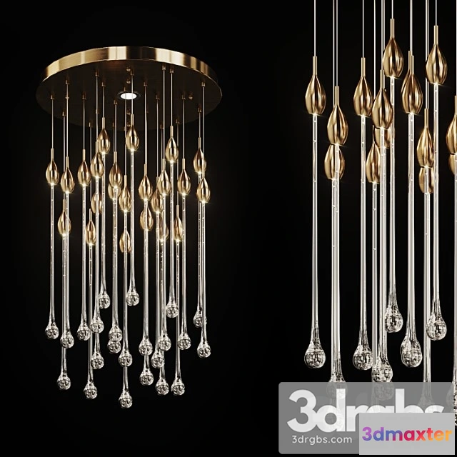 986704 - Drop shaped pendant lamp rainy