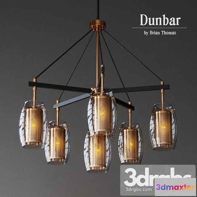 986728 - Dunbar 6 Ligt Chandelier Savoy House